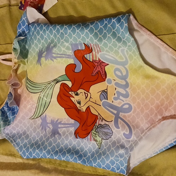 Girls Disney The Little Mermaid Swimsuit - Picture 2 of 5